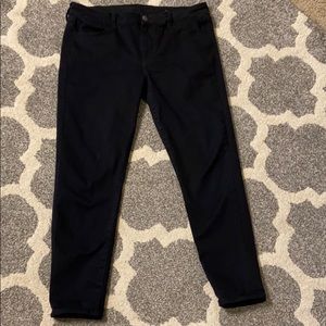American Eagle black jeggings.  Size 16.
